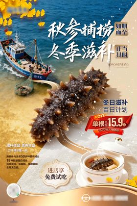 冬季海参海报