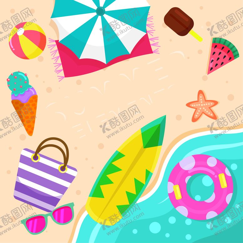 编号：78546110042138309250【酷图网】源文件下载-夏日背景
