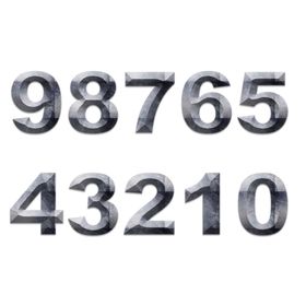 倒计时尚数字现代数字彩色数字