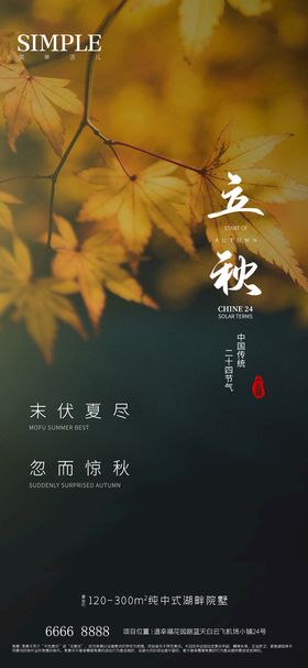 立秋美景海报