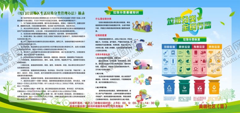 编号：86571309132046193635【酷图网】源文件下载-垃圾分类宣传栏