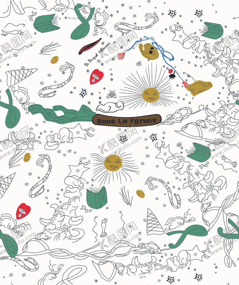 编号：14270610290554209227【酷图网】源文件下载-线条花