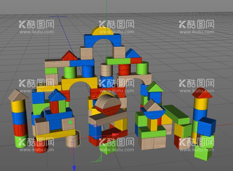 编号：69211712200630067377【酷图网】源文件下载-C4D模型儿童玩具