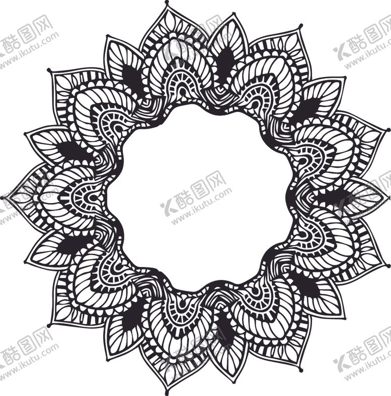编号：87464209262051556235【酷图网】源文件下载-曼陀罗花纹