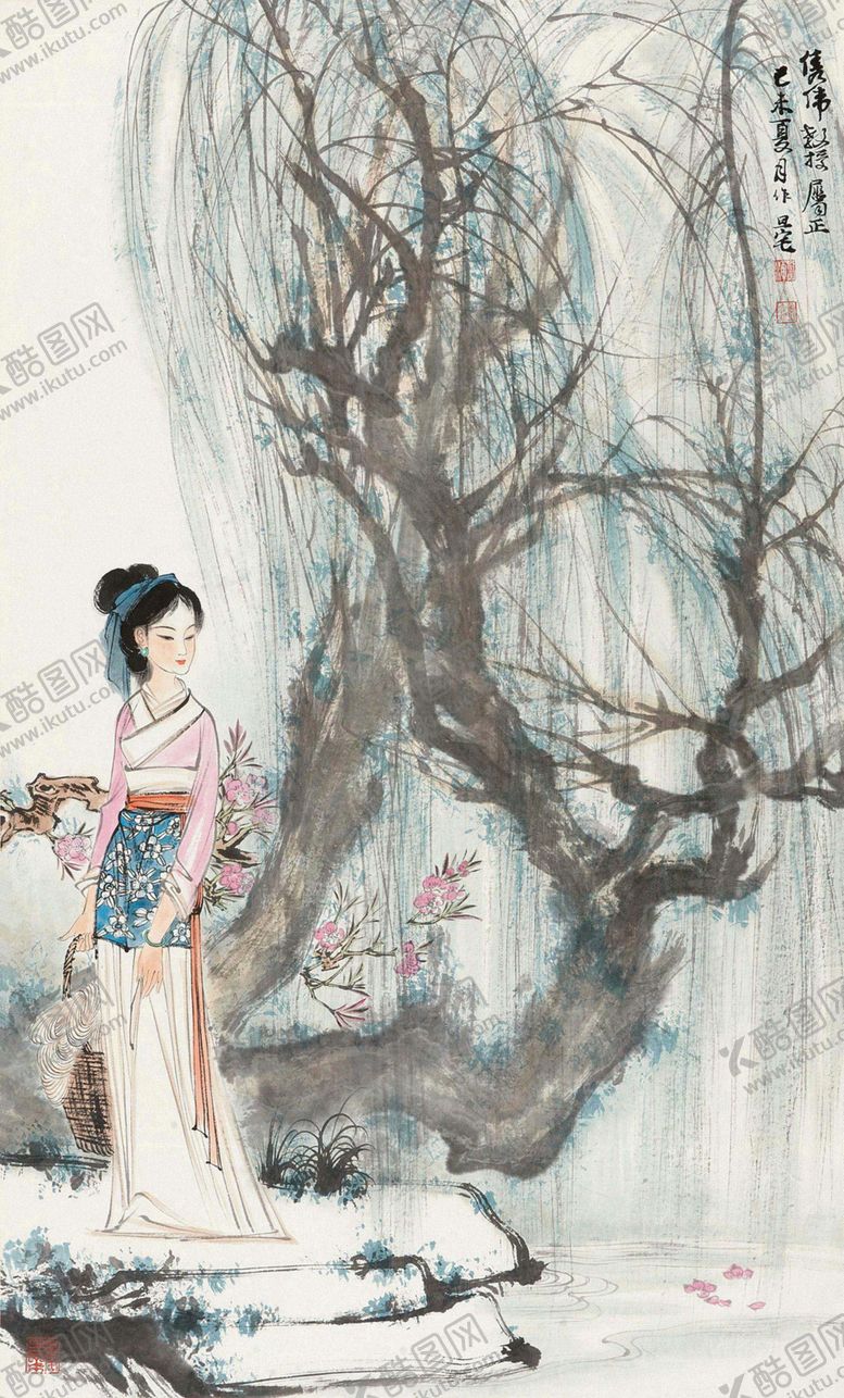 编号：76986909280122453803【酷图网】源文件下载-刘旦宅国画