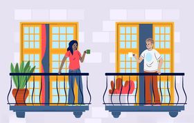 矢量卡通休闲人物