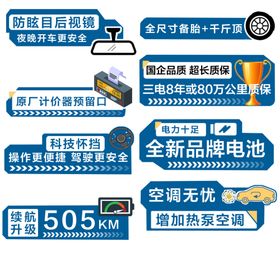 创界新车卖车贴卖点胶带