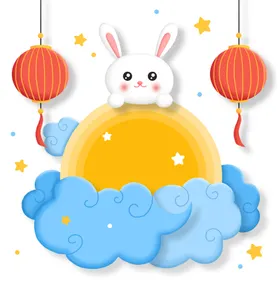 中秋玉兔月饼