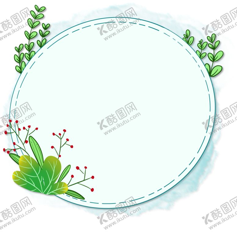 编号：20579310222229484167【酷图网】源文件下载-植物边框