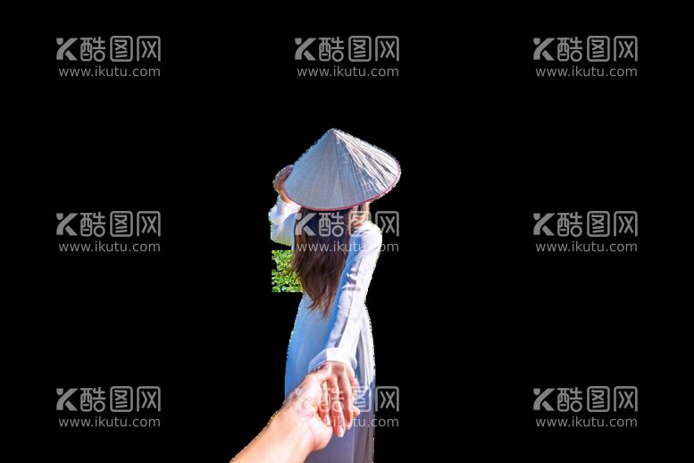 编号：61163810250439454187【酷图网】源文件下载-越南传统服饰女背影