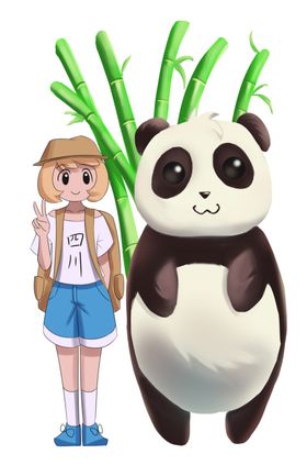 卡通熊猫