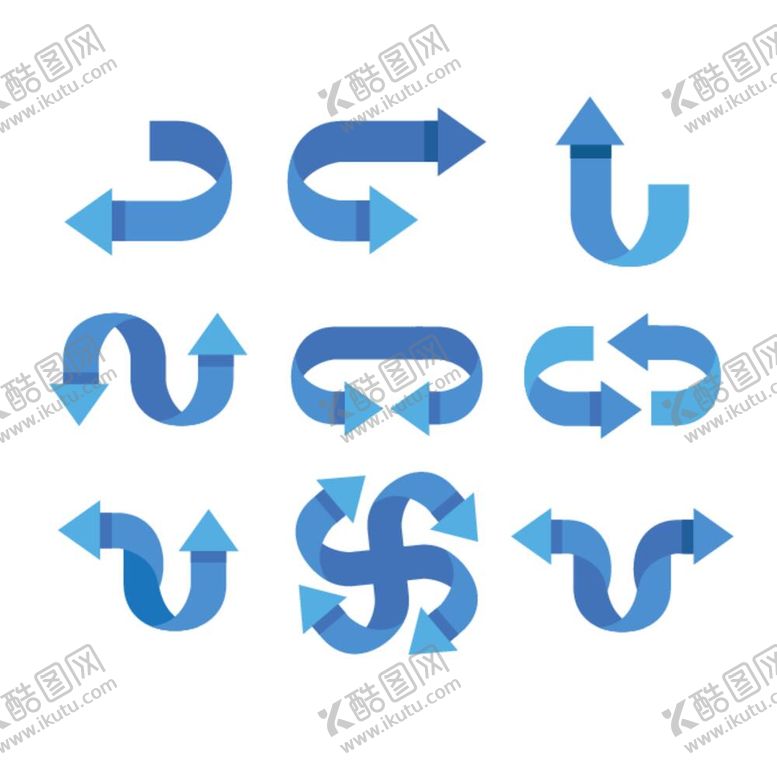 编号：10042612040631311800【酷图网】源文件下载-手绘方向标志符号