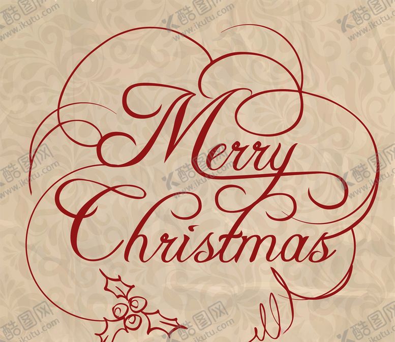 编号：26503310101949304167【酷图网】源文件下载-圣诞刻字纸质感