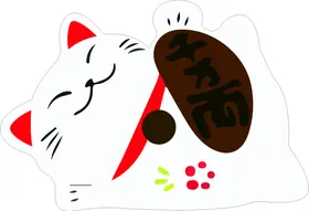 招财猫出入卡通发