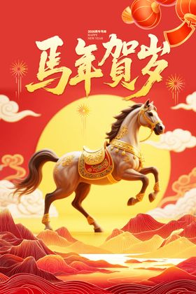 马年贺岁海报