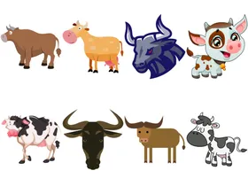 卡通牛