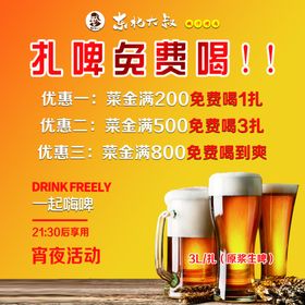 啤酒海报
