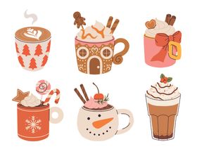 热饮与可爱甜点