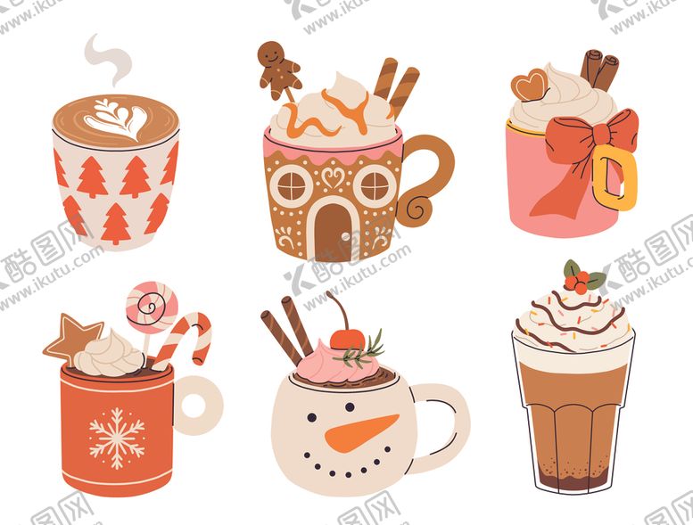 编号：46595912192116214973【酷图网】源文件下载-热饮与可爱甜点