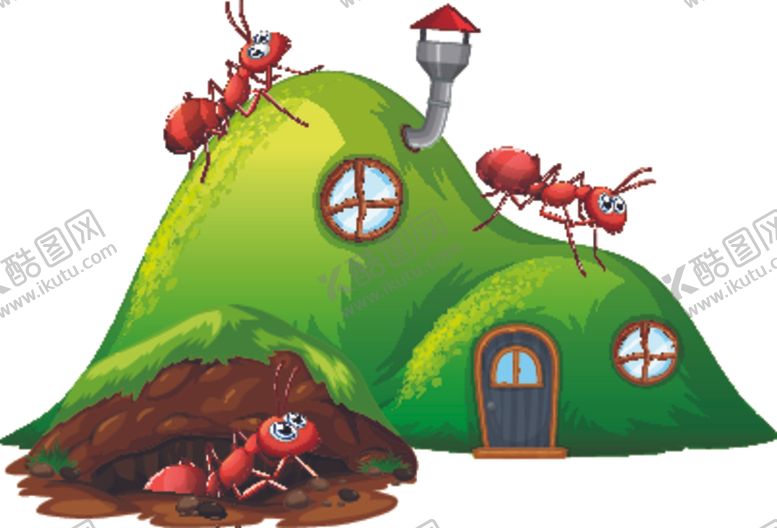 编号：10096009250358558701【酷图网】源文件下载-卡通蘑菇屋