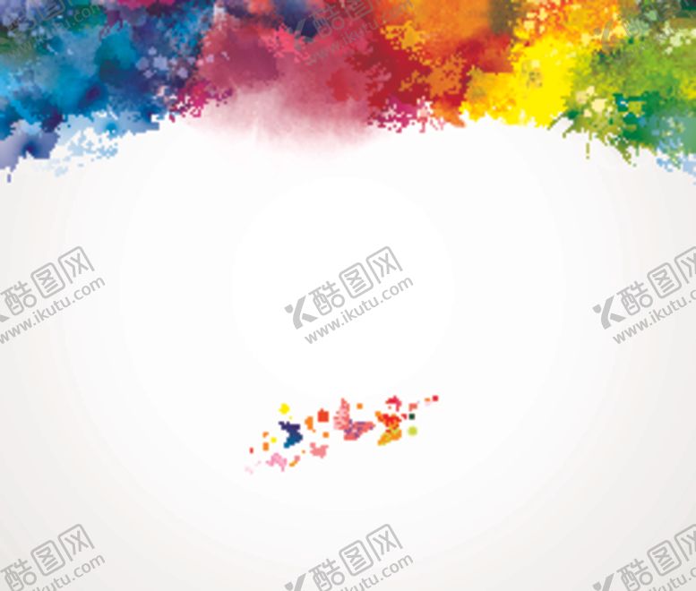 编号：22632607131834008044【酷图网】源文件下载-水墨彩色矢量图