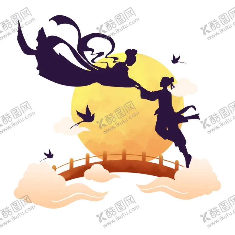 编号：59168501250638572691【酷图网】源文件下载-七夕牛郎织女 