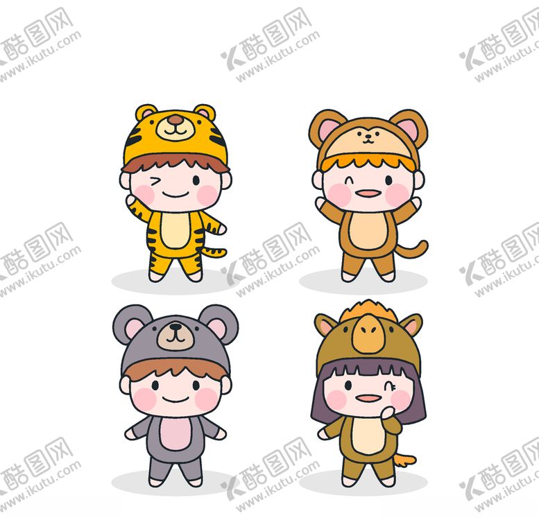 编号：45929110132215158172【酷图网】源文件下载-卡哇伊卡通形象