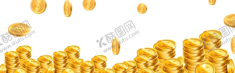 编号：69978905102310376273【酷图网】源文件下载-散落的金币硬币金钱