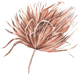 北欧小清新水彩植物图案