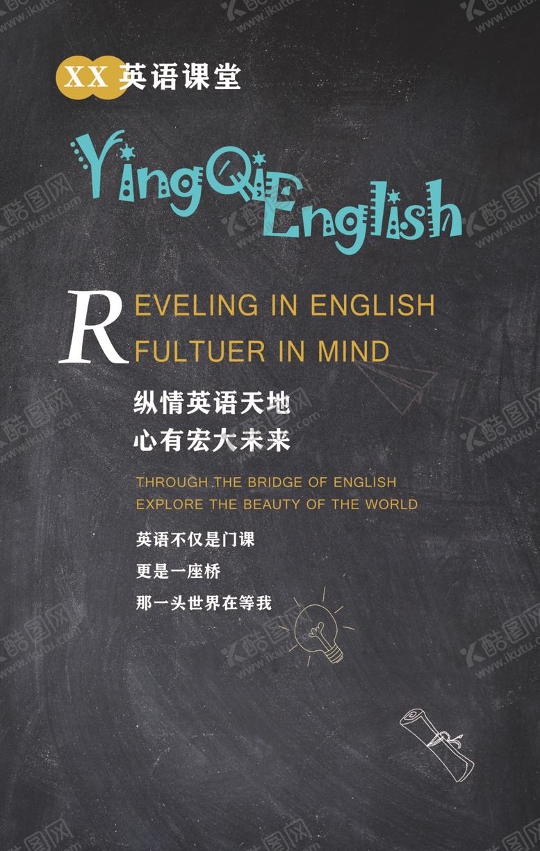 编号：56403210051616539432【酷图网】源文件下载-英语展板