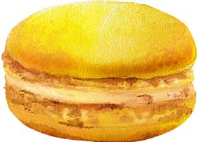 黄色马卡龙