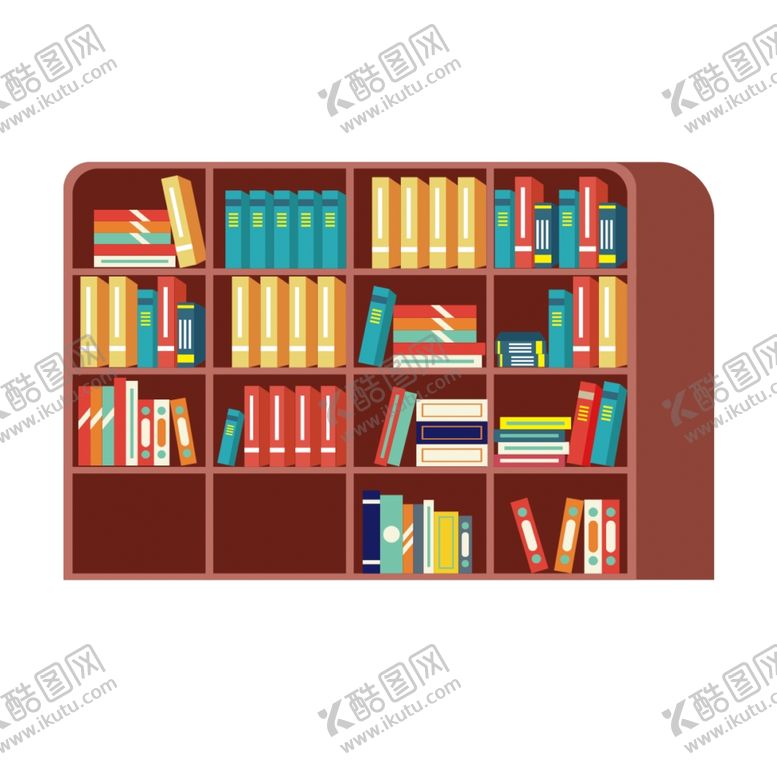 编号：85677410251808051174【酷图网】源文件下载-卡通书架