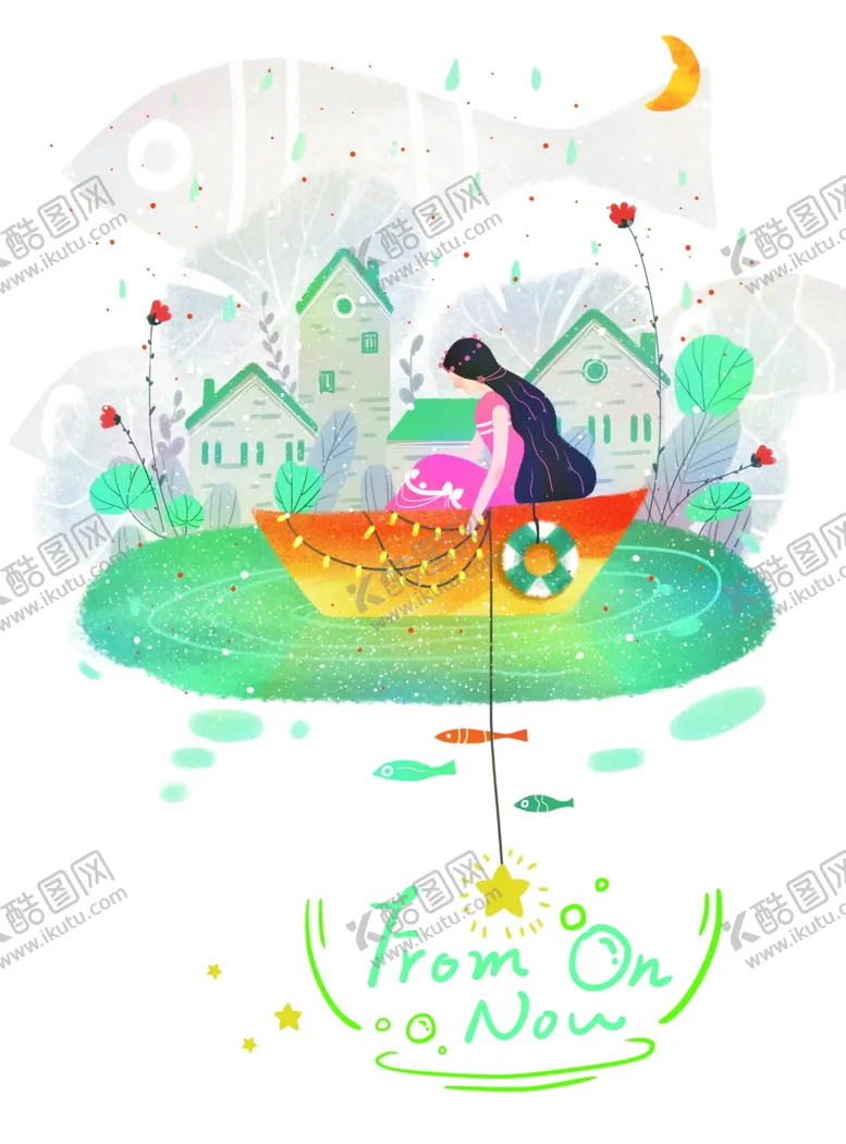 编号：48225602130230445584【酷图网】源文件下载-梦幻风景插画