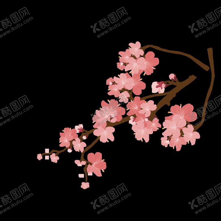 编号：97410510070055529420【酷图网】源文件下载-梅花桃花PNG
