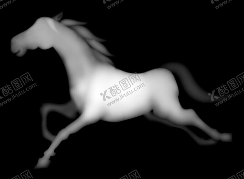 编号：31170901150314375733【酷图网】源文件下载-万马奔腾马不停蹄灰度精雕