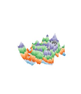 抽象山峰迷雾泼墨水墨