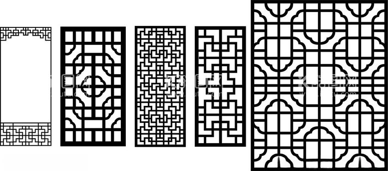 编号：78136803071843098928【酷图网】源文件下载-中式窗花传统镂空花纹