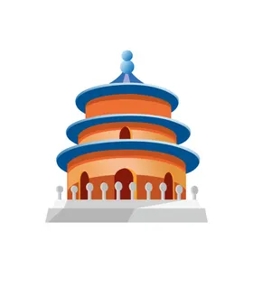 天坛插画