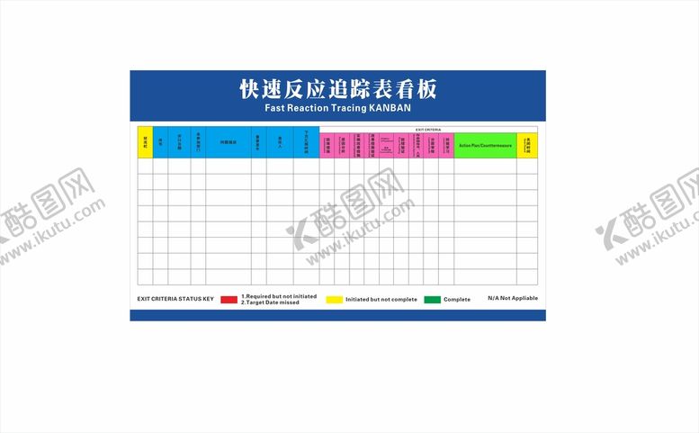 编号：22479002022226599643【酷图网】源文件下载-快速反应追踪表看板展板宣传栏