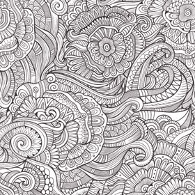 复古花纹无缝图案