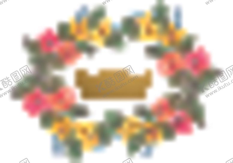 编号：48041609291829487899【酷图网】源文件下载-水彩花卉边框