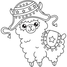 绵羊画涂色画幼儿园