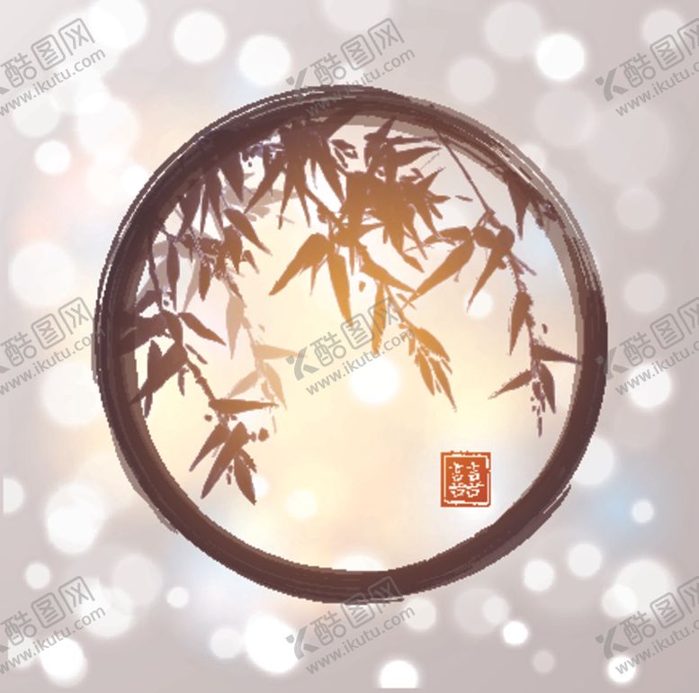 编号：74365510210046019010【酷图网】源文件下载-水墨竹