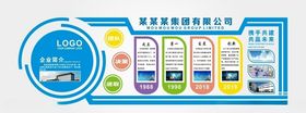 简约大气微立体企业文化墙展板