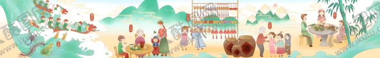 编号：56944001252049223317【酷图网】源文件下载-端午节插画