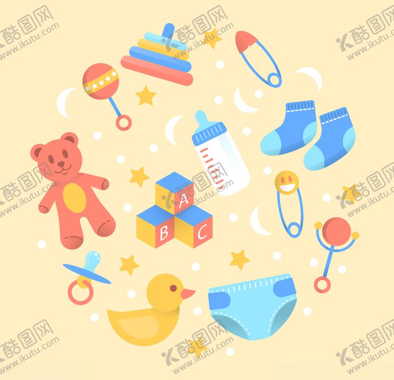 编号：77036805090219543416【酷图网】源文件下载-婴儿元素相关