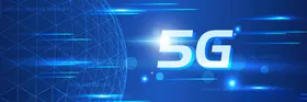 5G元素概念科技感粒子线条背景