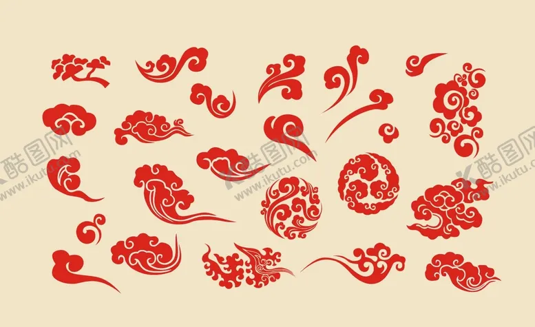 编号：51079609160243030759【酷图网】源文件下载-祥云中国纹样吉祥