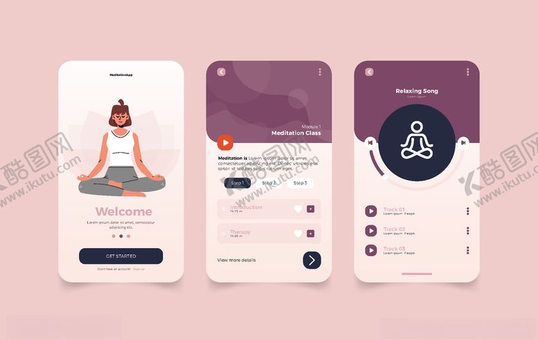 编号：11121311010236573037【酷图网】源文件下载-瑜伽运动界面