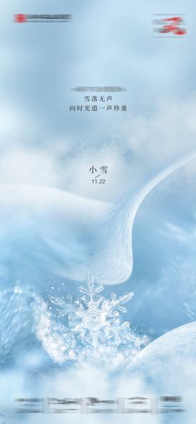 小雪节气海报花二十四